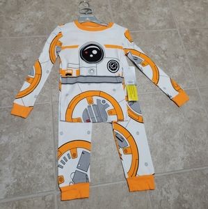 BB-8 Star Wars 2 Piece Pajama Set Long Sleeve Snug Fit 2 3 4 5 6 7 8 10 Costume
